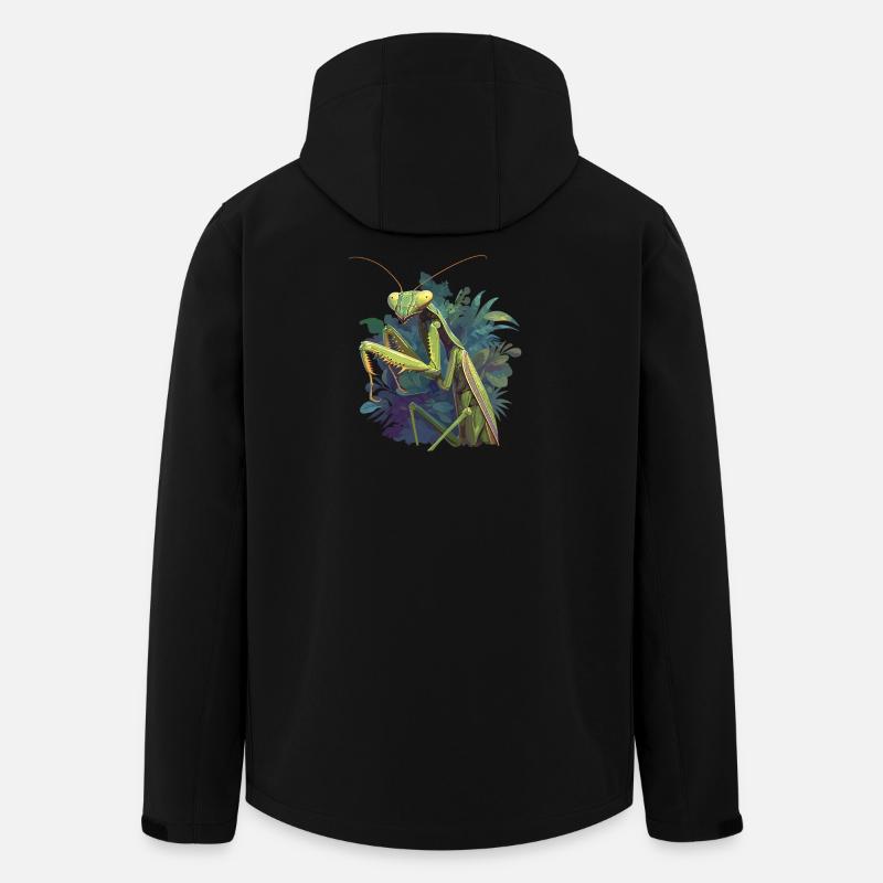Gottesanbeterinnen Gottesanbeterin - Recycelte Männer Softshell-Jacke von Stanley/Stella - Schwarz