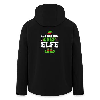 Je suis le chef elfe - Veste softshell homme en polyester recyclé Stanley/Stella - noir - Dos - AI Model Male 185 light (185cm)