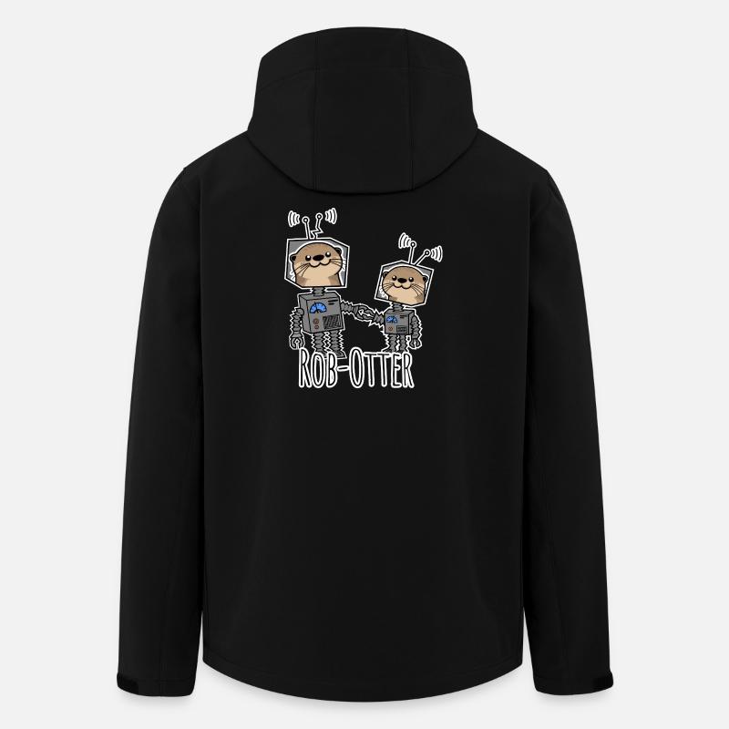 Rob-Otter - Roboter Otter für Technik und Tierfans - Recycelte Männer Softshell-Jacke von Stanley/Stella - Schwarz