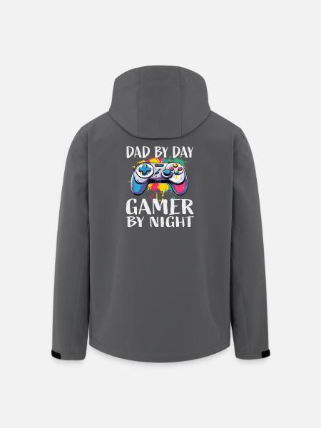 Dad by Day Gamer by Night - Men’s Recycled Softshell Jacket by Stanley/Stella - black