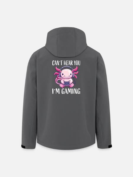 Gaming Kawaii Kopfhörer Monster - Recycelte Männer Softshell-Jacke von Stanley/Stella - Schwarz