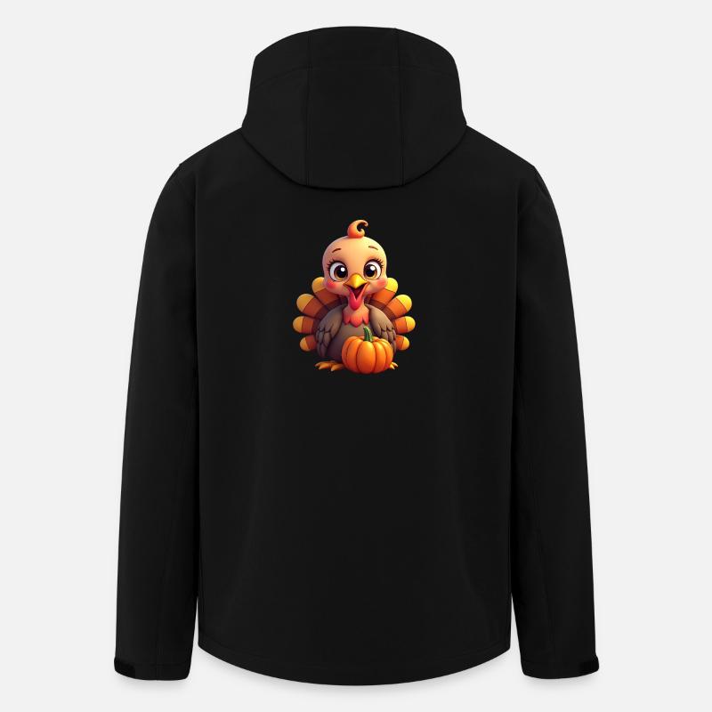 Thanksgiving Truthahn Baby - Recycelte Männer Softshell-Jacke von Stanley/Stella - Schwarz