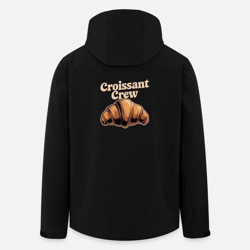 Croissant Crew - Veste softshell homme en polyester recyclé Stanley/Stella - noir