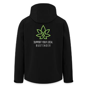 Tenues de fumeurs drôles - Veste softshell homme en polyester recyclé Stanley/Stella - noir - Dos - AI Model Male 185 light (185cm)
