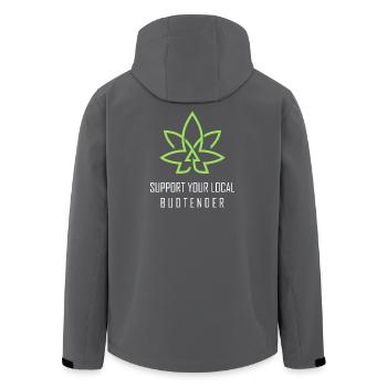 Tenues de fumeurs drôles - Veste softshell homme en polyester recyclé Stanley/Stella - charbon - Dos - AI Model Male 185 light (185cm)