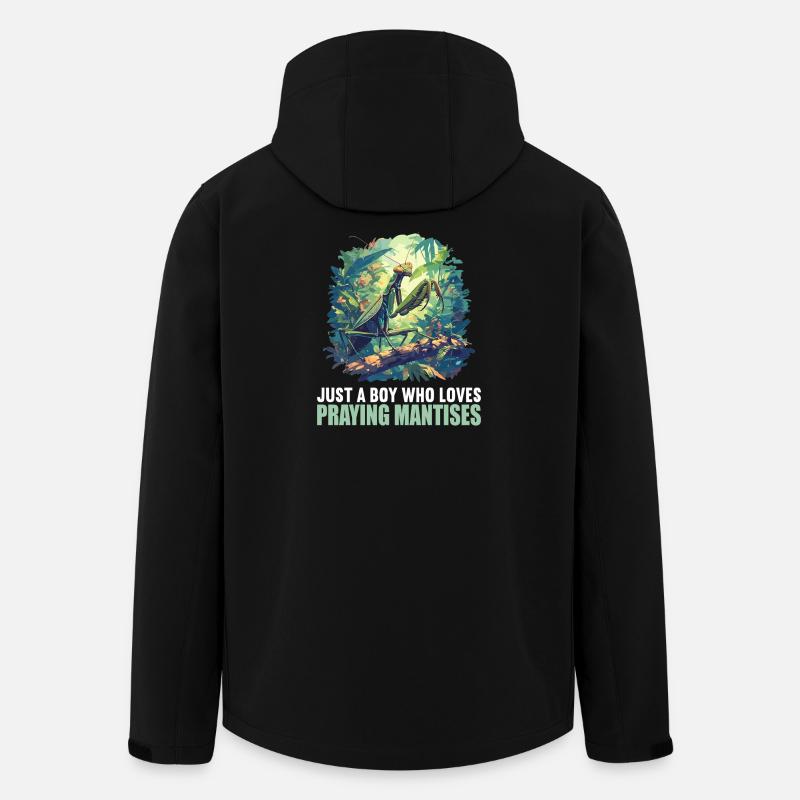 Gottesanbeterinnen Gottesanbeterin - Recycelte Männer Softshell-Jacke von Stanley/Stella - Schwarz