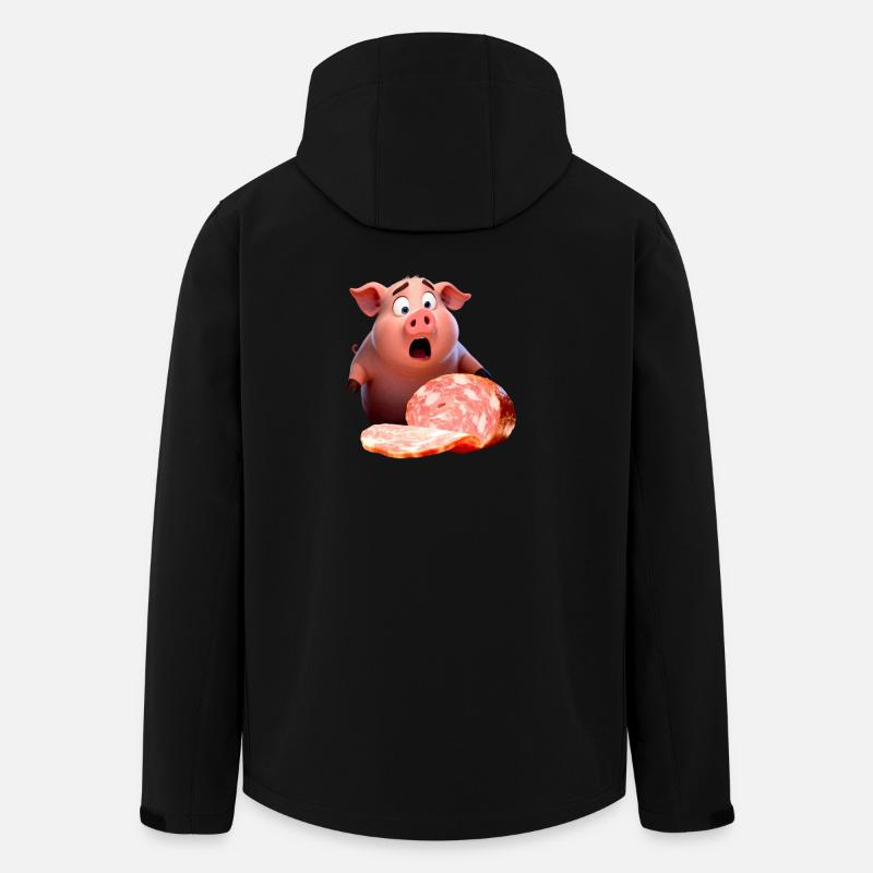 Verzweifeltes Schwein - Recycelte Männer Softshell-Jacke von Stanley/Stella - Schwarz
