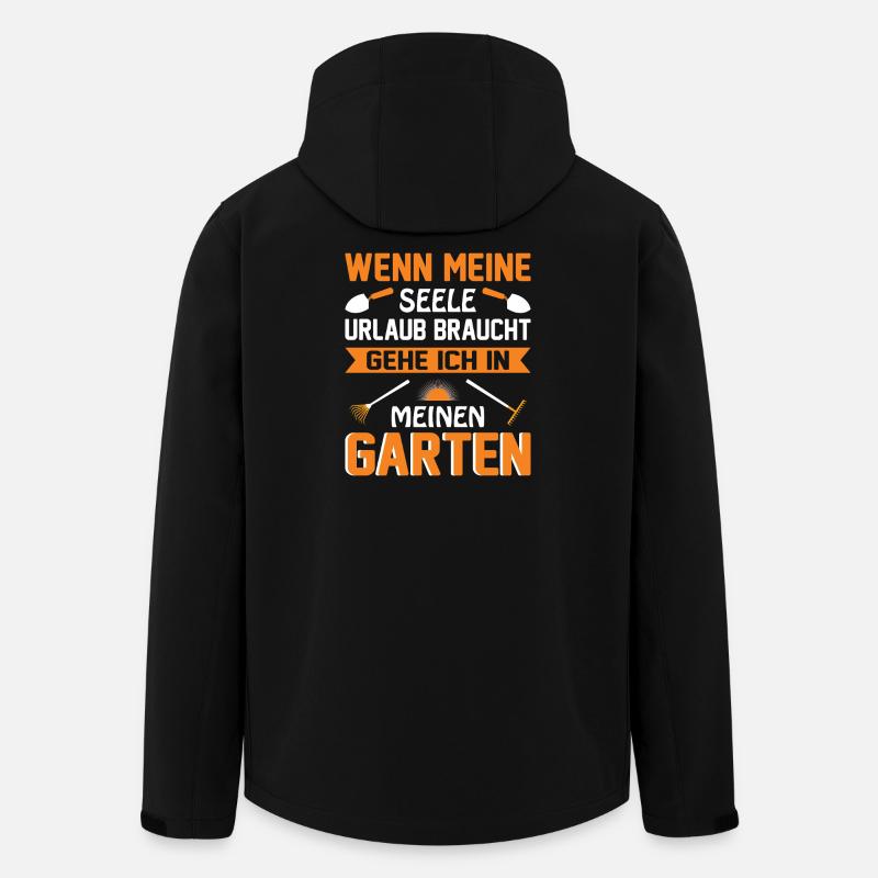 Detti di giardinaggio per giardinieri orticoltori - Giacca softshell uomo in poliestere riciclato di Stanley/Stella - nero