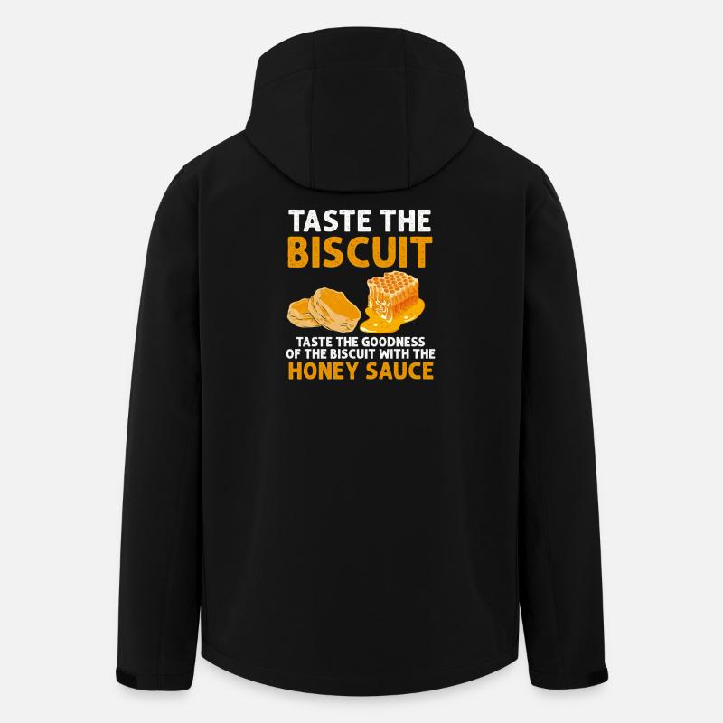 Taste the Biscuit: Honey Sauce - Men’s Recycled Softshell Jacket by Stanley/Stella - black