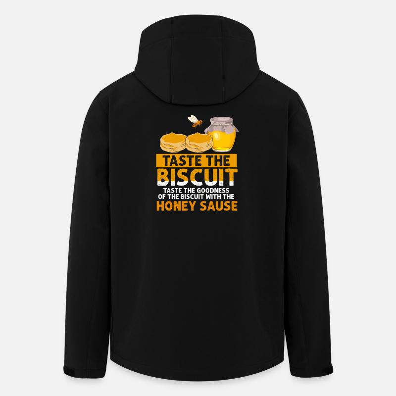 Goûtez le biscuit à la sauce au miel - Veste softshell homme en polyester recyclé Stanley/Stella - noir
