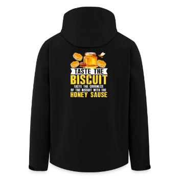 Honey Biscuit Slogan Tee - Veste softshell homme en polyester recyclé Stanley/Stella - noir - Dos - AI Model Male 185 light (185cm)
