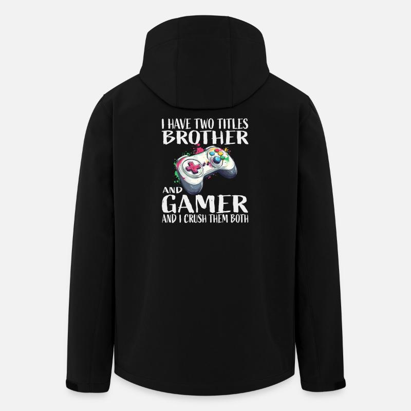 Bruder Gamer - Recycelte Männer Softshell-Jacke von Stanley/Stella - Schwarz