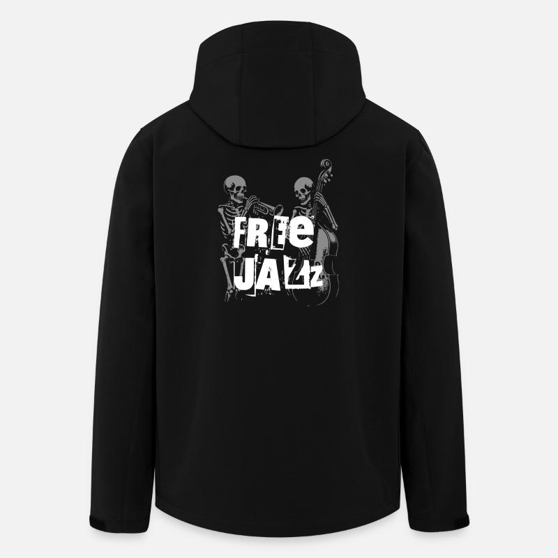 Free Jazz Skeletons Band - Recycelte Männer Softshell-Jacke von Stanley/Stella - Schwarz