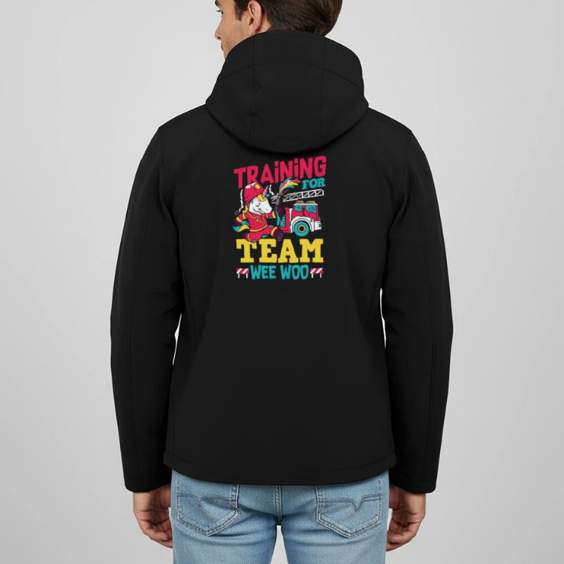 Wee Woo Squad Fire Tiny Firefighter Men’s Recycled Softshell Jacket by Stanley/Stella