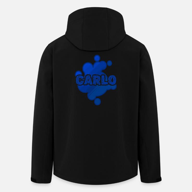 Carlo - Recycelte Männer Softshell-Jacke von Stanley/Stella - Schwarz