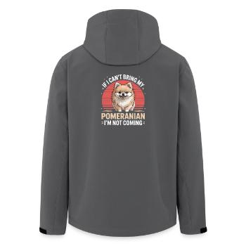  Wenn Mein Pomeranian Nicht Mitkommen Kann, Komme - Recycelte Männer Softshell-Jacke von Stanley/Stella - Anthrazit - Hinten - AI Model Male 185 light (185cm)