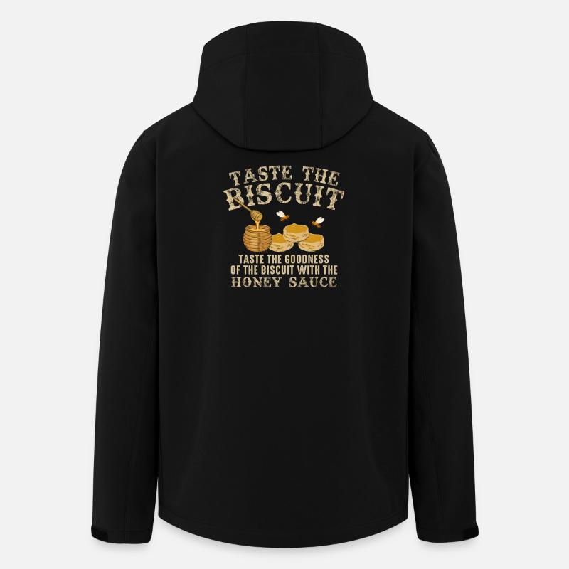 Probieren Sie den Biscuit: Honigdrupf - Recycelte Männer Softshell-Jacke von Stanley/Stella - Schwarz