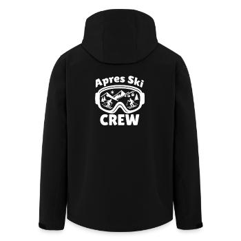 Après Ski Crew Ski Goggles Party Style - Men’s Recycled Softshell Jacket by Stanley/Stella - black - Back - AI Model Male 185 light (185cm)