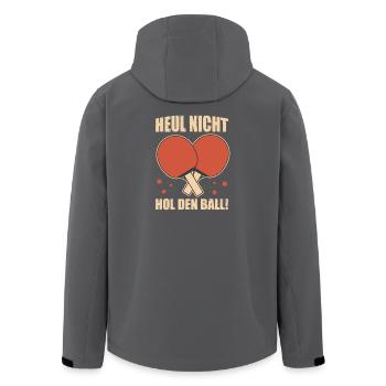 Tischtennisspieler Geschenke Tischtennis Outfits - Recycelte Männer Softshell-Jacke von Stanley/Stella - Schwarz - Hinten - AI Model Male 185 light (185cm)