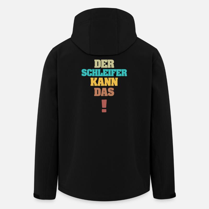 Schleifer als Lustig - Recycelte Männer Softshell-Jacke von Stanley/Stella - Schwarz