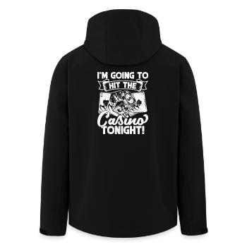 Casino Gambler I ́m Going To Casino Tonight - Men’s Recycled Softshell Jacket by Stanley/Stella - black - Back - AI Model Male 185 light (185cm)