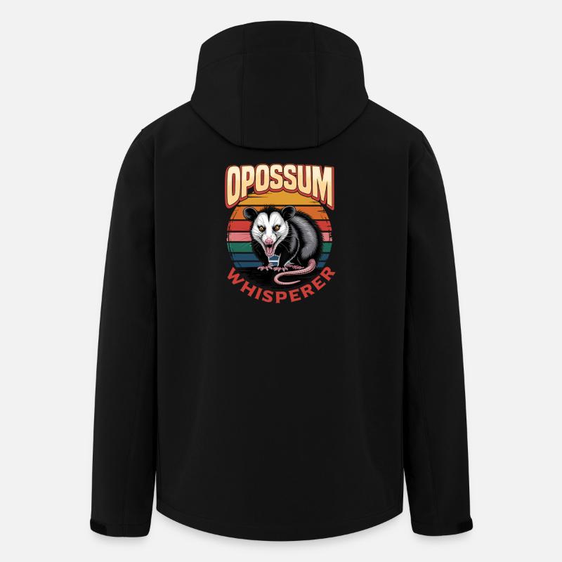 Funny Opossum - Recycelte Männer Softshell-Jacke von Stanley/Stella - Schwarz