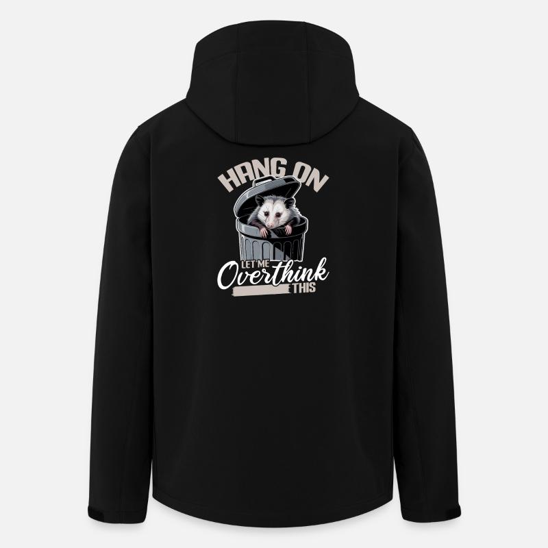 Funny Opossum - Recycelte Männer Softshell-Jacke von Stanley/Stella - Schwarz