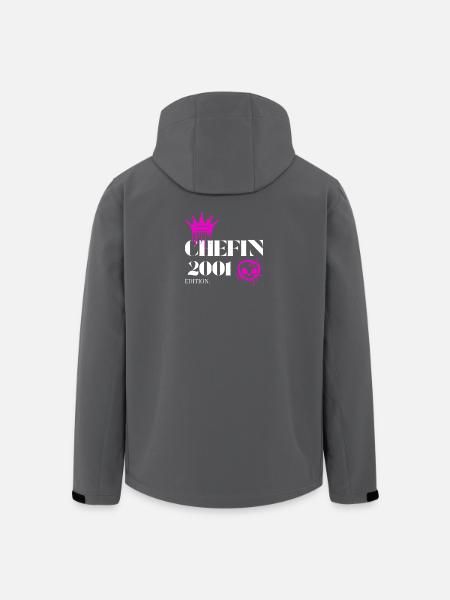 Chefin Edition 2001 24th Birthday Saying - Men’s Recycled Softshell Jacket by Stanley/Stella - black