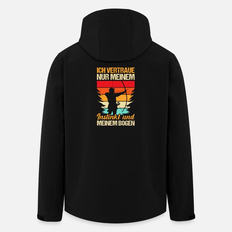 Bogenschütze Bogensport Bogenschießen - Recycelte Männer Softshell-Jacke von Stanley/Stella - Schwarz