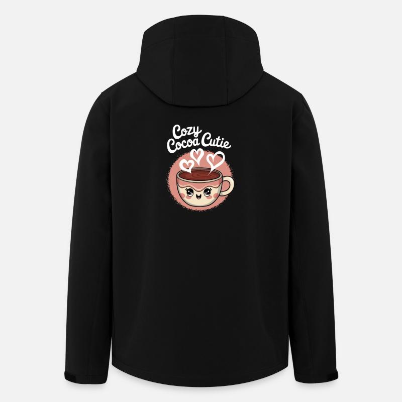 Cocoa Mignon Douillet - Veste softshell homme en polyester recyclé Stanley/Stella - noir