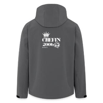 Édition Chefin 2006 Powerfrau 19 ans - Veste softshell homme en polyester recyclé Stanley/Stella - noir - Dos - AI Model Male 185 light (185cm)