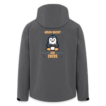 not annoying I gamble gamen - Men’s Recycled Softshell Jacket by Stanley/Stella - black - Back - AI Model Male 185 light (185cm)