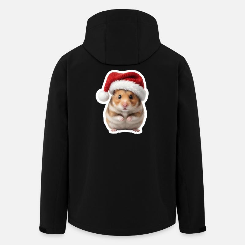 Doux Hamster - Doux Noël - Veste softshell homme en polyester recyclé Stanley/Stella - noir