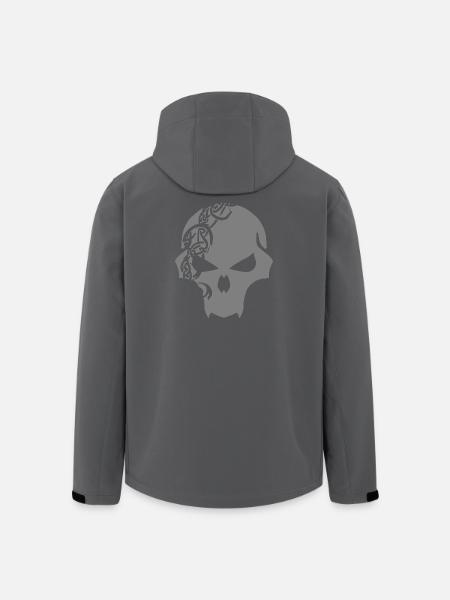 Gothic Skull with Celtic Tribal - Men’s Recycled Softshell Jacket by Stanley/Stella - black