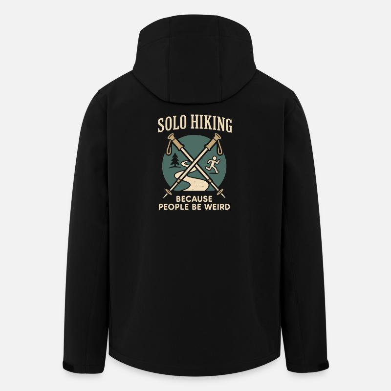 Frauen-solo-wanderer-empowerment-trail - Recycelte Männer Softshell-Jacke von Stanley/Stella - Schwarz