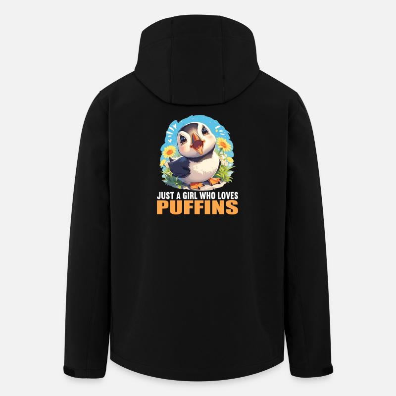 Puffin Papageientaucher - Recycelte Männer Softshell-Jacke von Stanley/Stella - Schwarz
