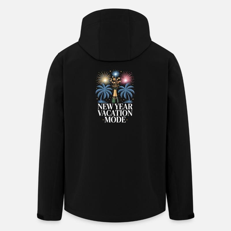 New Year Vacation Mode - Men’s Recycled Softshell Jacket by Stanley/Stella - black
