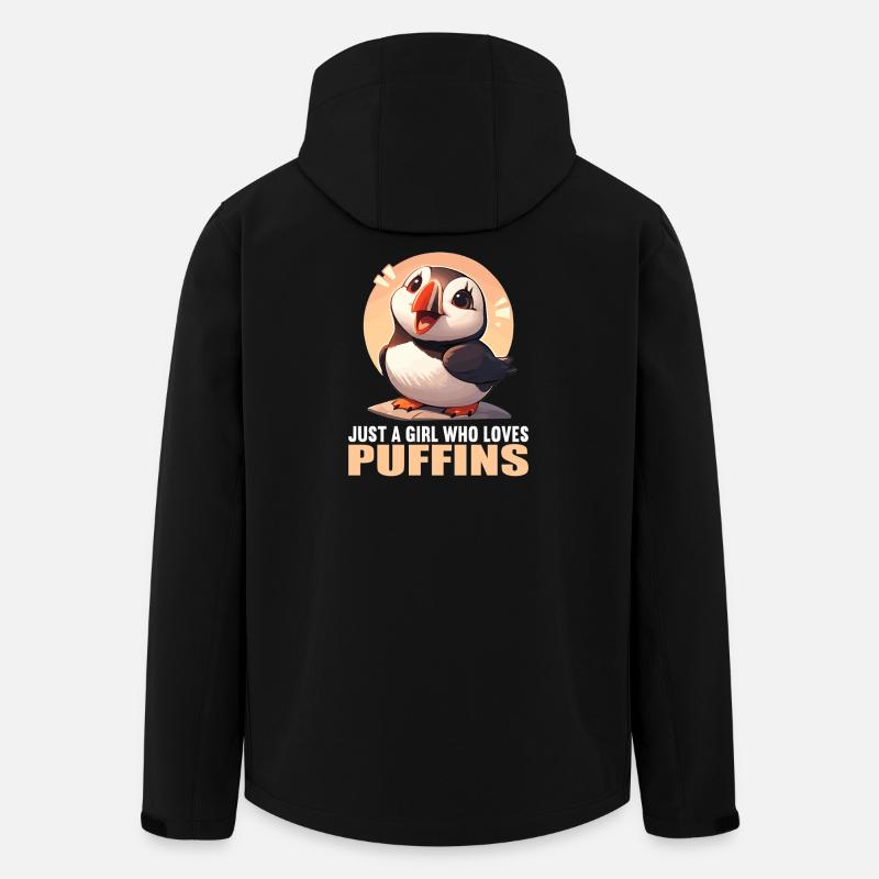 Puffin Papageientaucher - Recycelte Männer Softshell-Jacke von Stanley/Stella - Schwarz