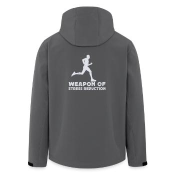 Marathon Runner Weapon Of Stress Running - Men’s Recycled Softshell Jacket by Stanley/Stella - black - Back - AI Model Male 185 light (185cm)