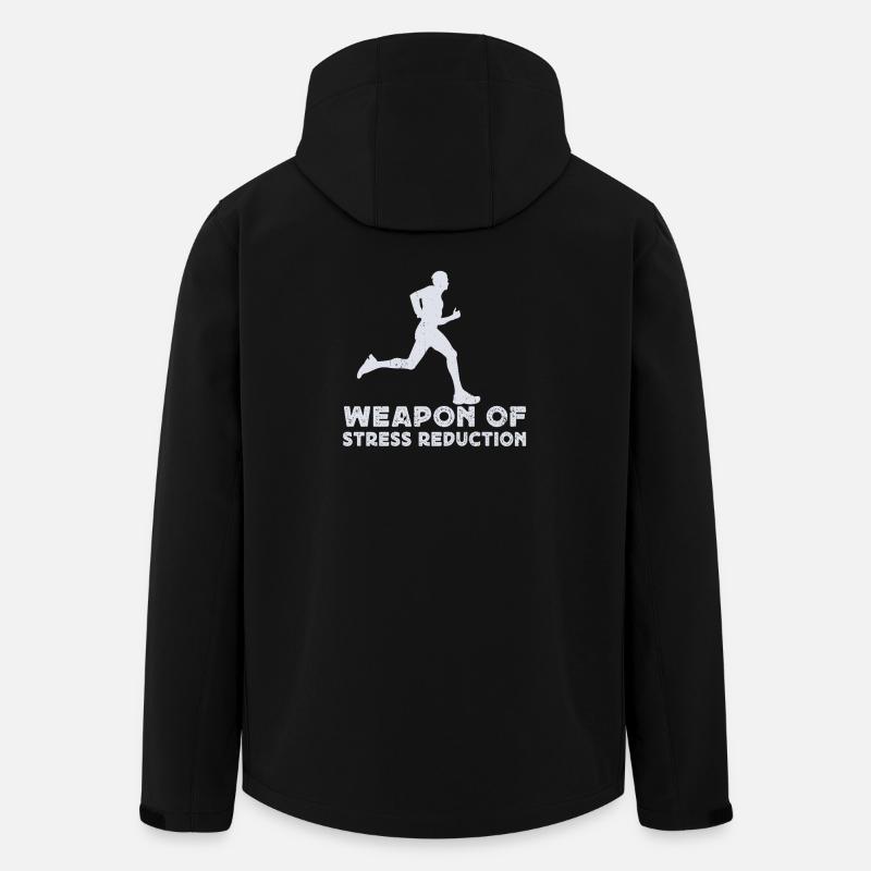 Marathon Runner Weapon Of Stress Running - Recycelte Männer Softshell-Jacke von Stanley/Stella - Schwarz
