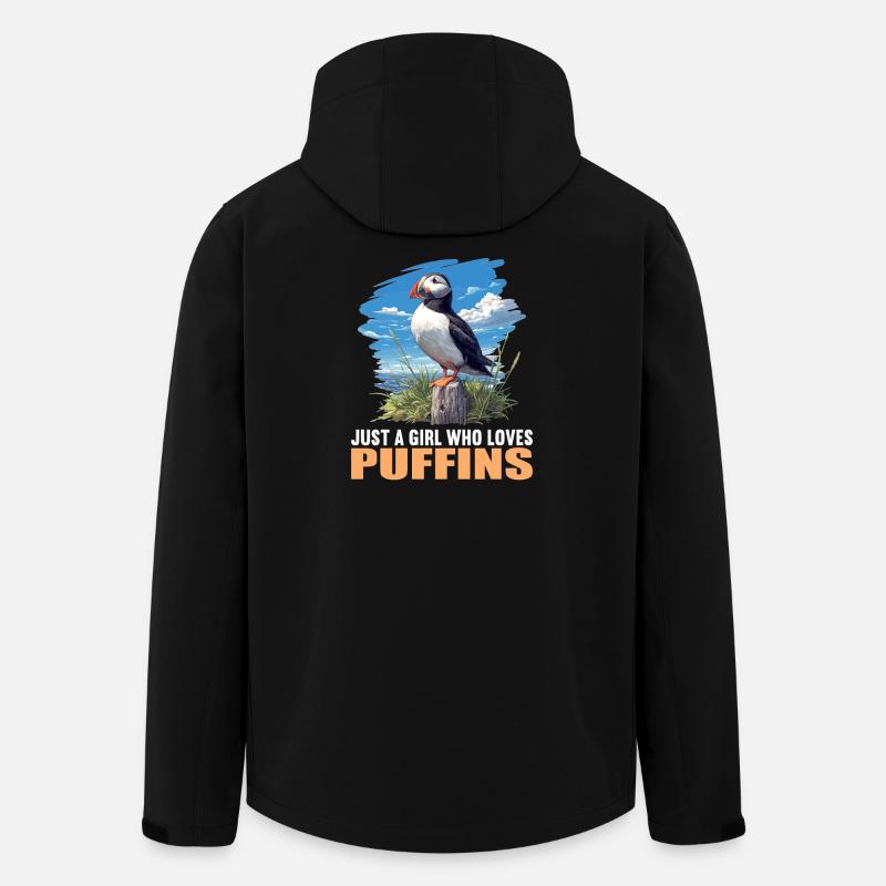 Puffin Papageientaucher - Recycelte Männer Softshell-Jacke von Stanley/Stella - Schwarz