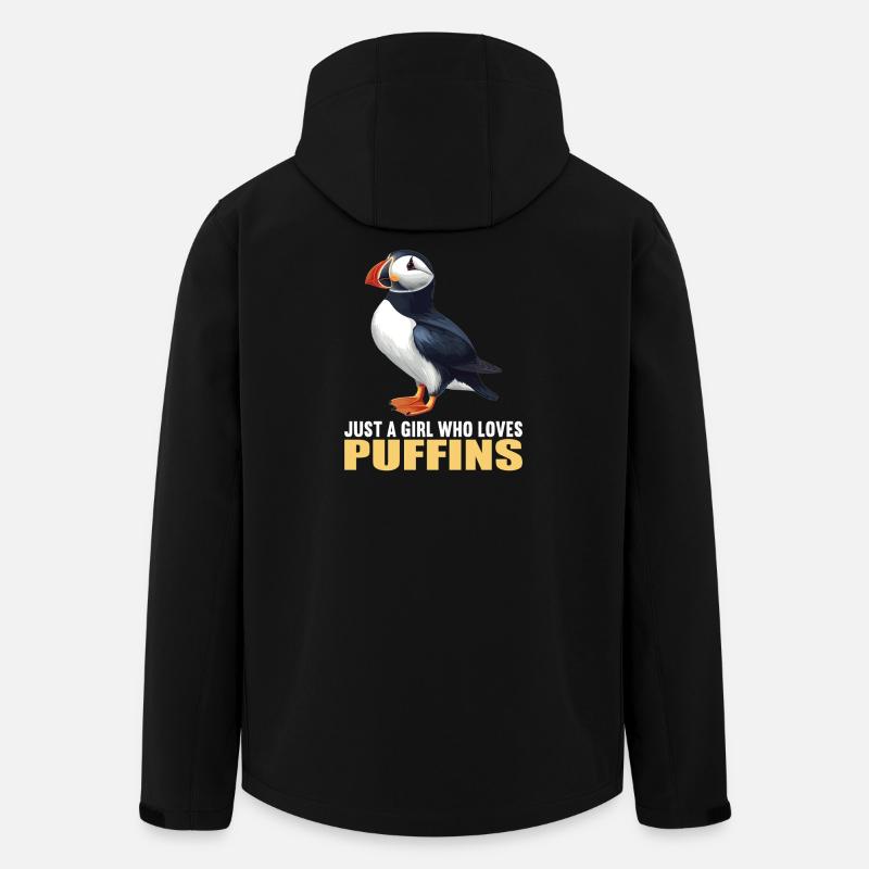 Puffin Papageientaucher - Recycelte Männer Softshell-Jacke von Stanley/Stella - Schwarz