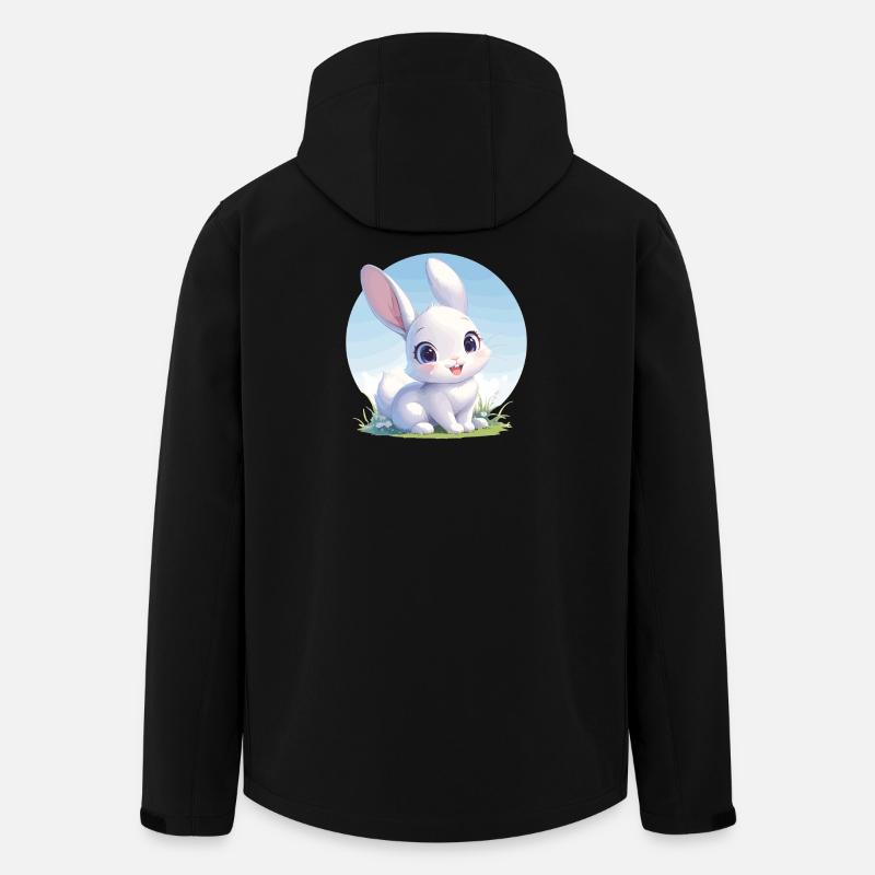Hasen Hase - Recycelte Männer Softshell-Jacke von Stanley/Stella - Schwarz