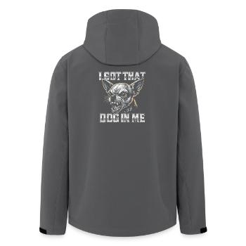 Chihuahua Hund Spruch Humor Lustig Geschenkidee - Recycelte Männer Softshell-Jacke von Stanley/Stella - Schwarz - Hinten - AI Model Male 185 light (185cm)