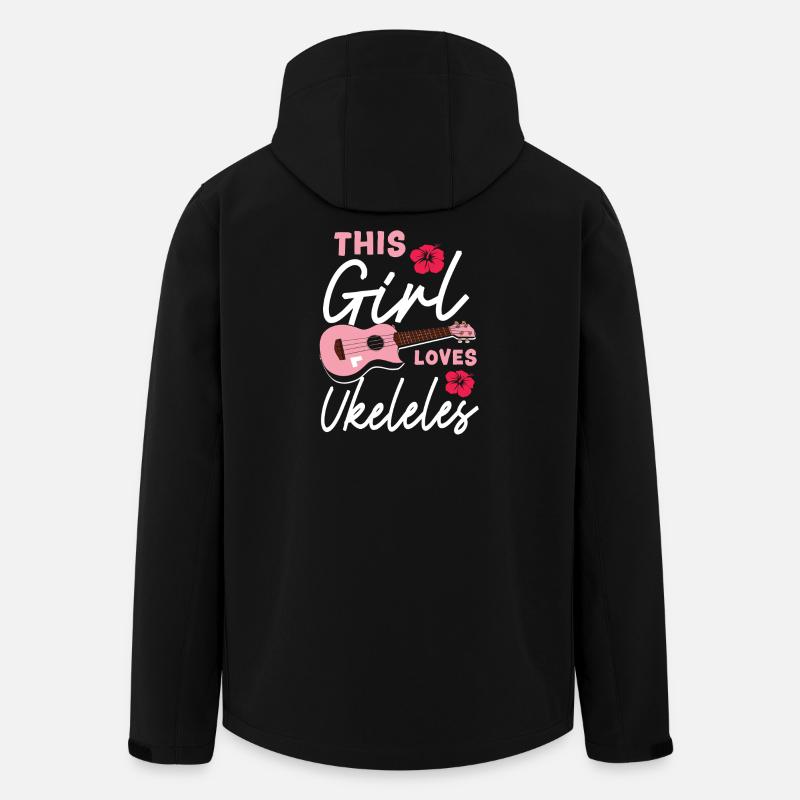 Hawaiian Ukulele Uke Girl This - Recycelte Männer Softshell-Jacke von Stanley/Stella - Schwarz