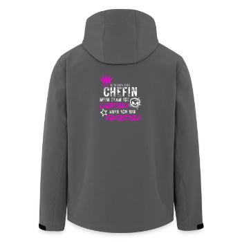 Chefin chaotisches Team fantastisch Spruch - Veste softshell homme en polyester recyclé Stanley/Stella - noir - Dos - AI Model Male 185 light (185cm)