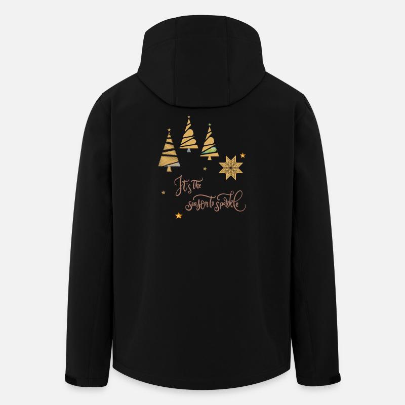 Christmas Time - Recycelte Männer Softshell-Jacke von Stanley/Stella - Schwarz