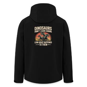Drôle de développeur logiciel qui copie l’humour - Veste softshell homme en polyester recyclé Stanley/Stella - noir - Dos - AI Model Male 185 light (185cm)