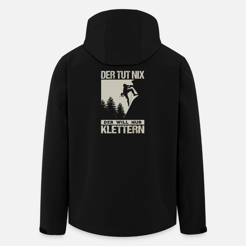 Bouldern Geschenke Klettern Kletterer Boulderer - Recycelte Männer Softshell-Jacke von Stanley/Stella - Schwarz