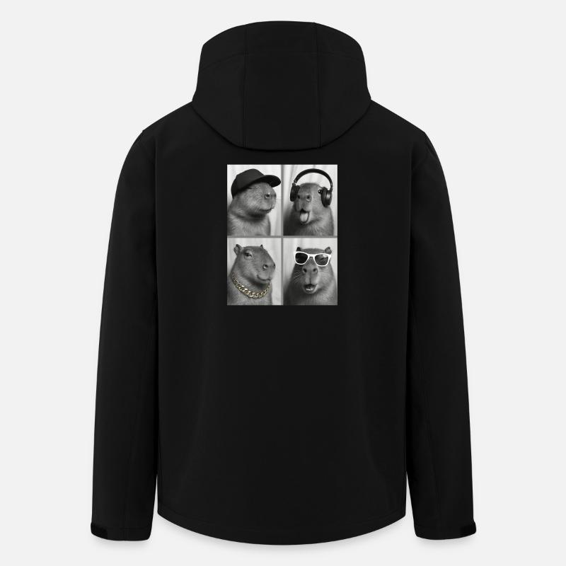 Capybara - Men’s Recycled Softshell Jacket by Stanley/Stella - black